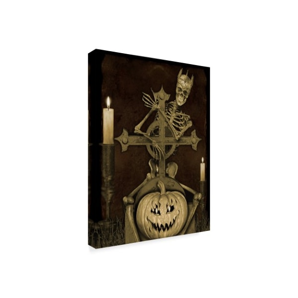 Jean Plout 'Halloween Graveyard 1' Canvas Art,35x47